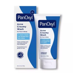 غسول كريم للوجه والجسم لعلاج حب الشباب – panoxyl acne creamy wash 4%