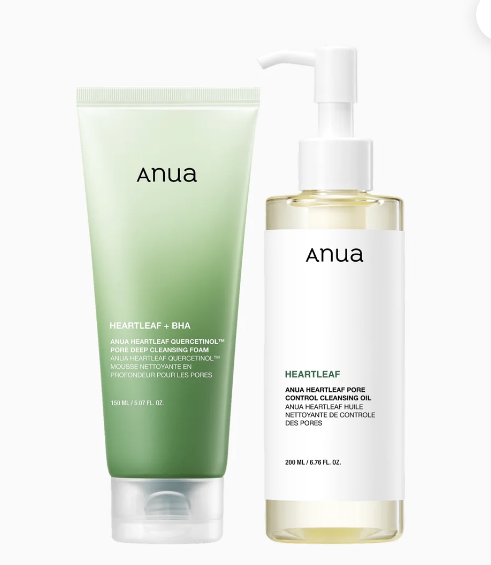 anua double cleansing duo set – منظف مزدوج للبشرة