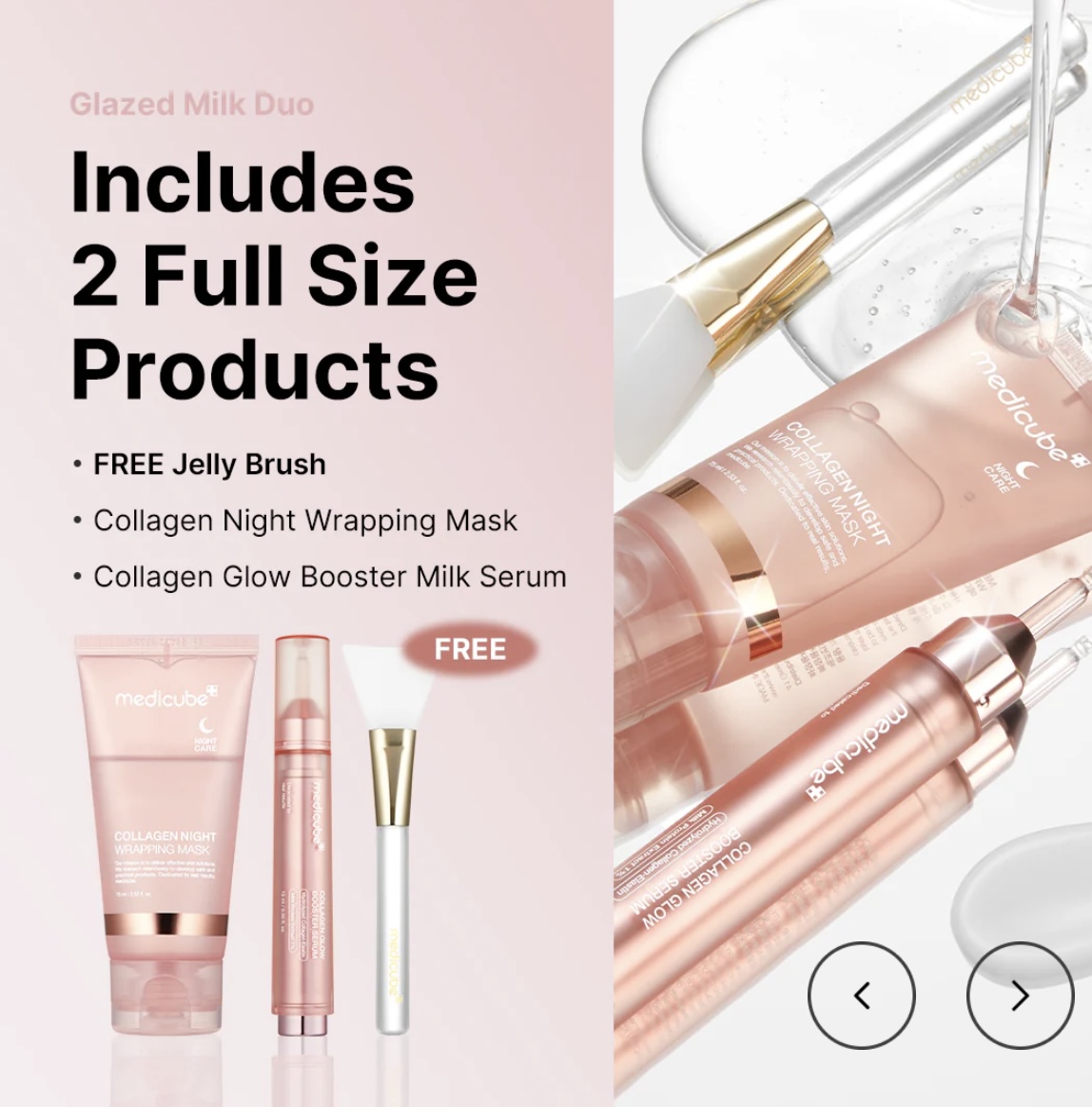 glazed milk duo – مجموعة الحليب المتألقة من medicube