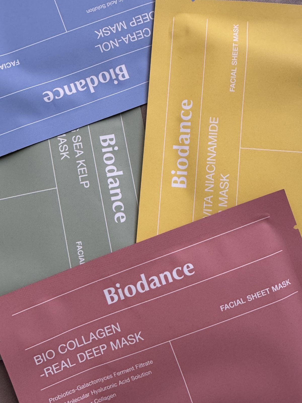 biodance real deep mask collection “مجموعة بيودانس المميزة من ماسكات العناية العميقة”