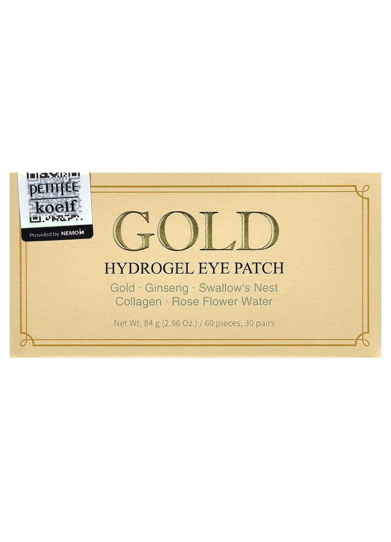 باتش العين المرطب والمغذي – gold hydrogel eye patch (60 قطعة / 30 زوج)