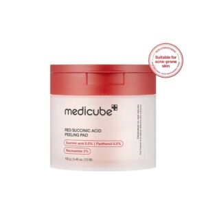 medicube red succinic acid peeling pad